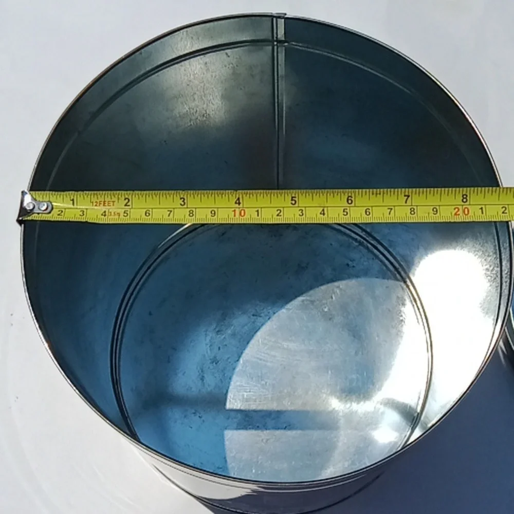 Large Posted Tin Can